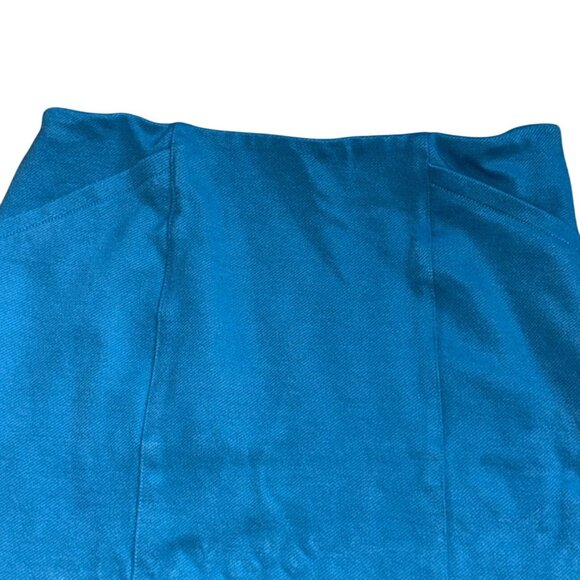 Cabi Womens Pencil Skirt W/ Pockets-Teal-Size 0-GUC - Picture 2 of 6